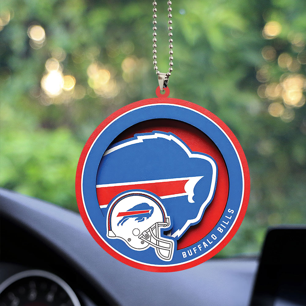 Buffalo Bills Custom shape 2-sided Acrylic Car Ornament – NGHIAVT4038