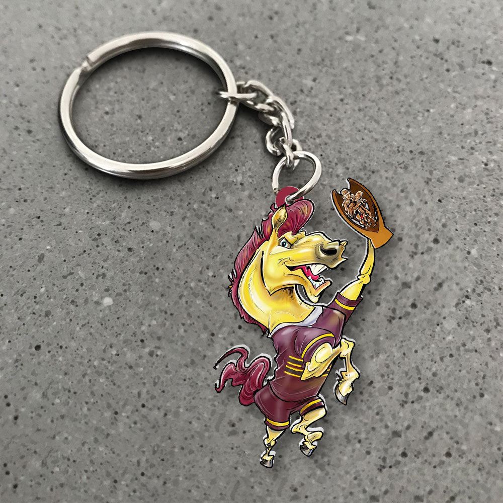 Brisbane Broncos 2025 Custom Shape 2-sided Keychain – NGHIAVT5183
