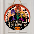 Halloween x Hocus Pocus Round Wooden Sign – NGHIAVT5292