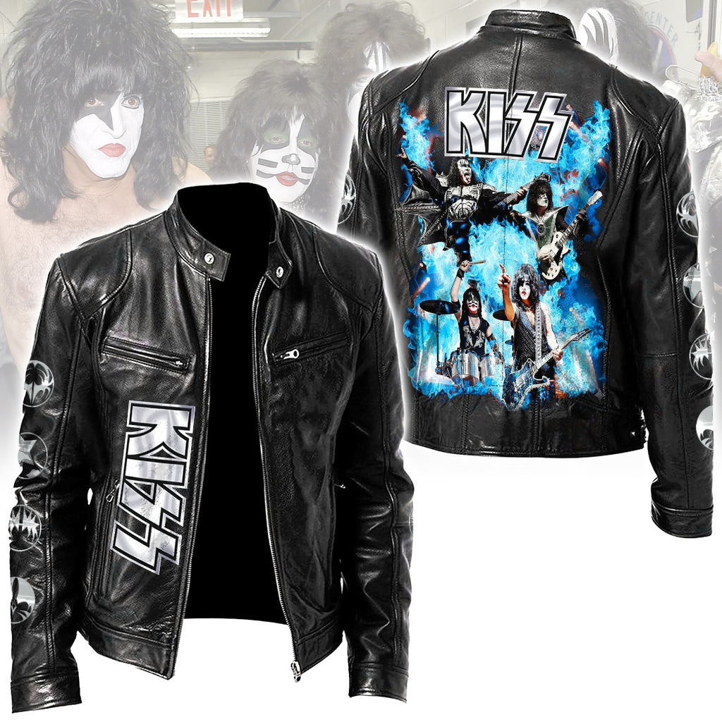 KISS Motorcycle Leather Jacket – NGHIAVT5507