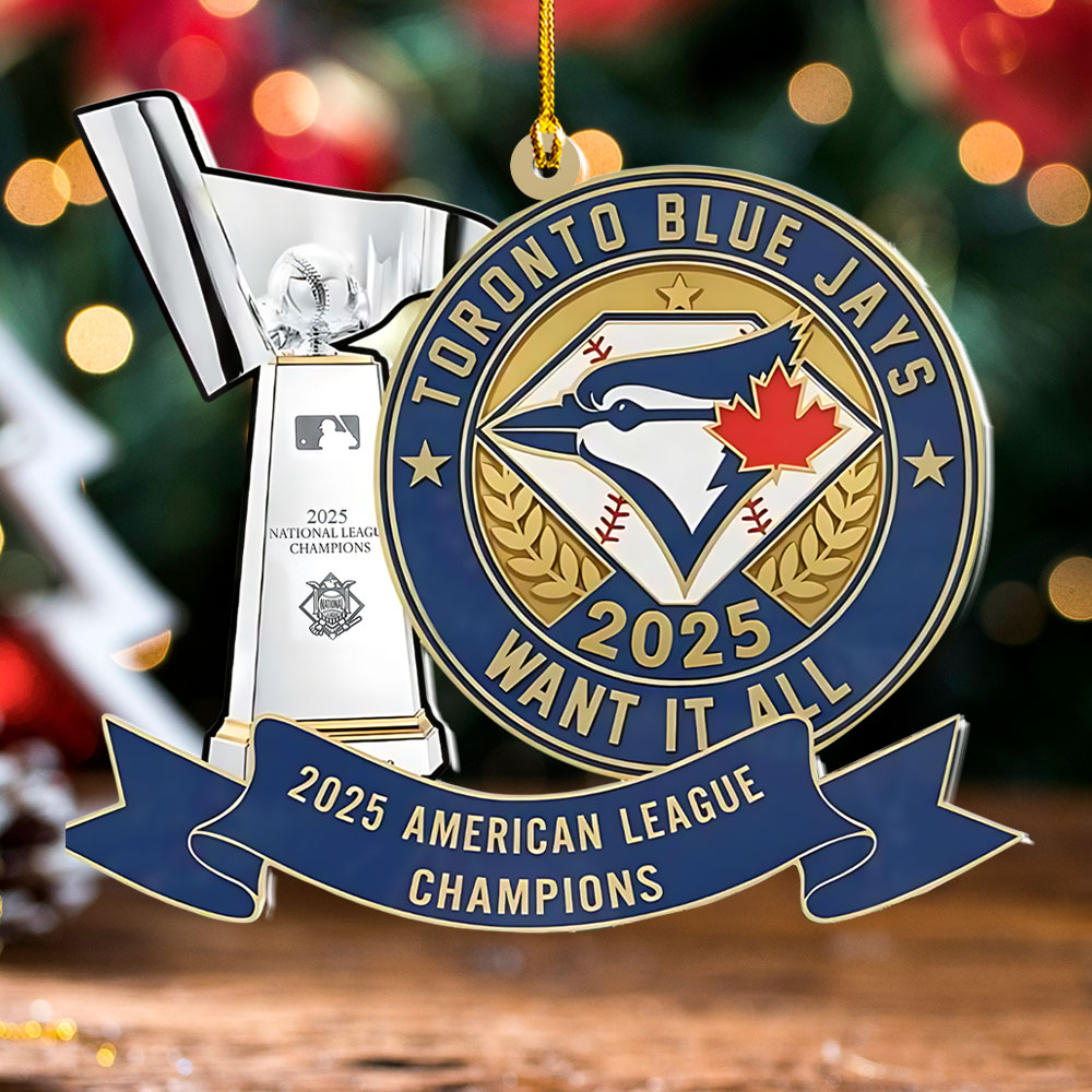 Toronto Blue Jays 2025 Custom Shape 2-sided Acrylic Ornament – NGHIAVT5775