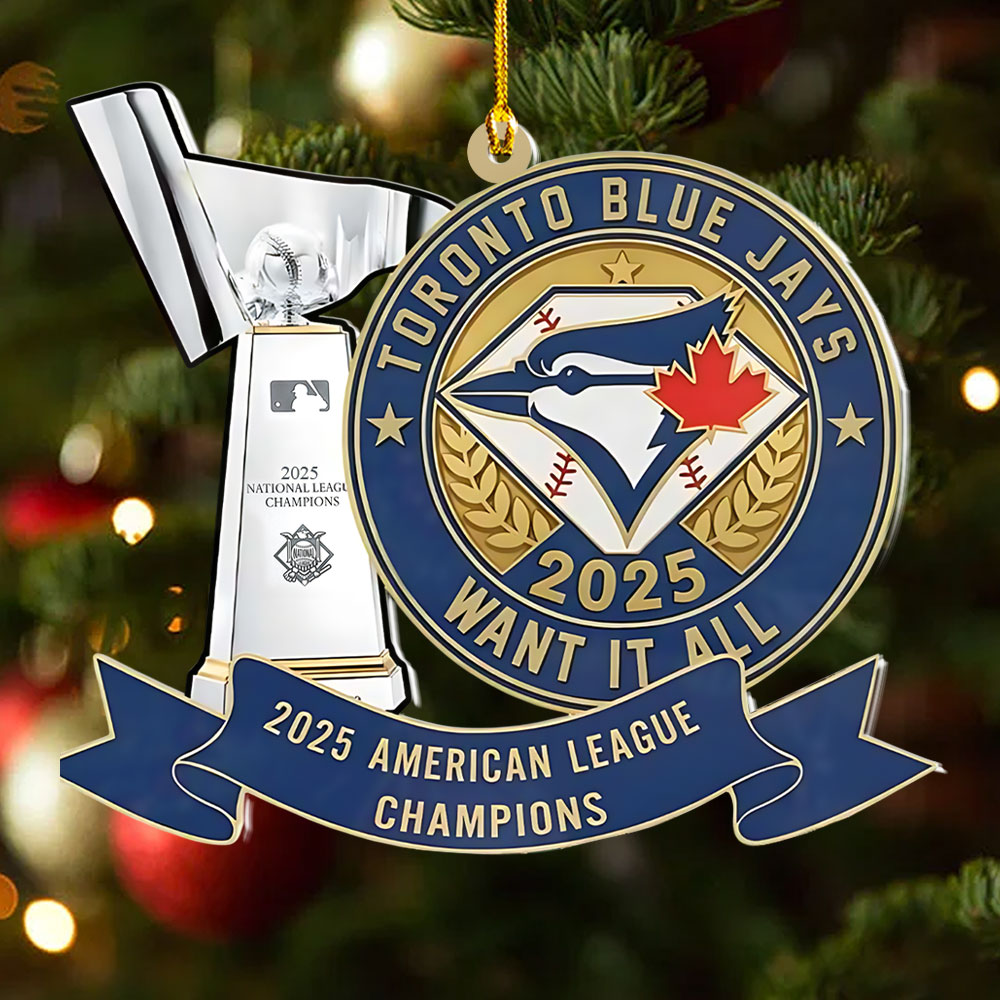 Toronto Blue Jays 2025 Custom Shape 2-sided Acrylic Ornament – NGHIAVT5775