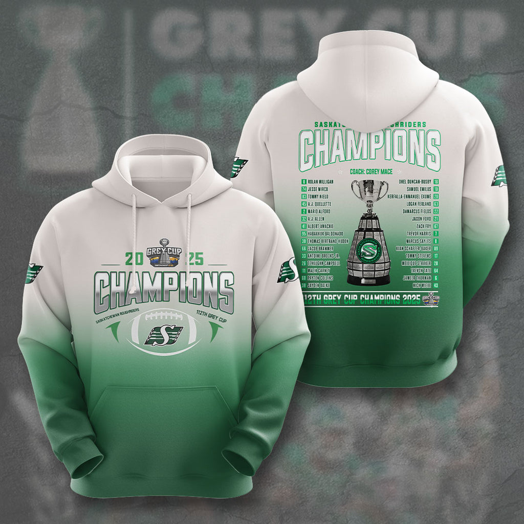 Saskatchewan Roughriders 3D Apparel – NGHIAVT5819