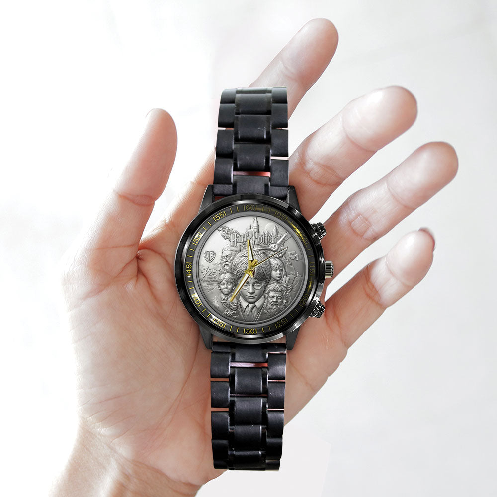 Harry Potter 25th Anniversary 2026 Black Stainless Steel Watch – NGHIAVT6037