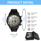 Harry Potter 25th Anniversary 2026 Black Stainless Steel Watch – NGHIAVT6037