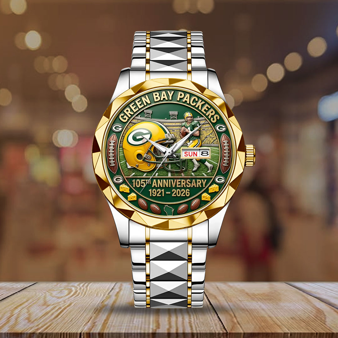 Green Bay Packers 105th Anniversary 2025 Alloy Luxury Quartz Watch – NGHIAVT6140