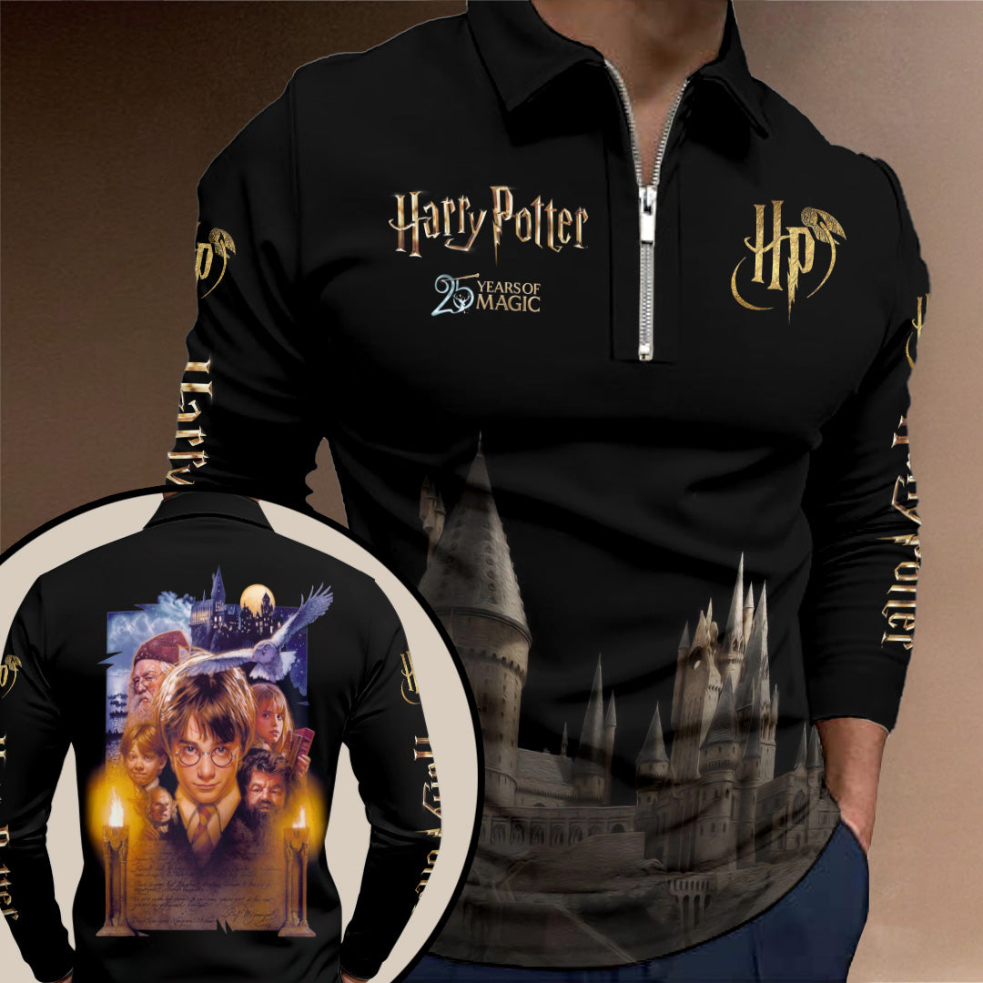 Harry Potter Zip Polo Shirt – NGHIAVT6176