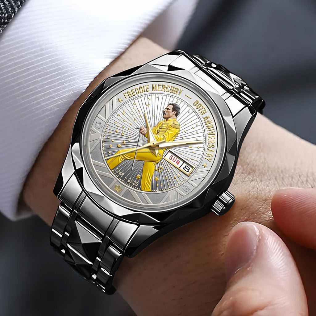 Freddie Mercury 80th Anniversary Alloy Luxury Quartz Watch – NGHIAVT6187