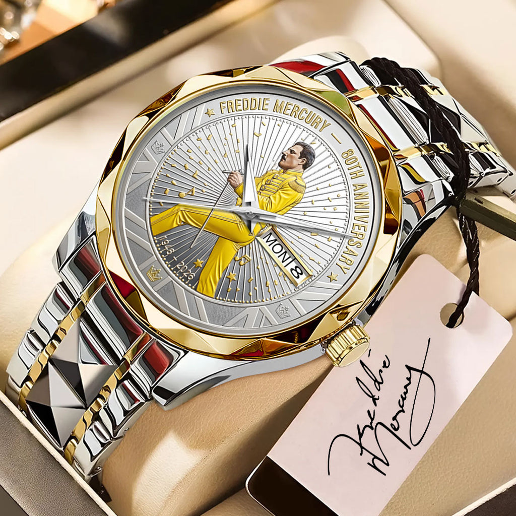 Freddie Mercury 80th Anniversary Alloy Luxury Quartz Watch – NGHIAVT6187