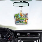 Winnie-the-Pooh 100th Anniversary Custom shape 2-sided Acrylic Car Ornament – NGHIAVT9352