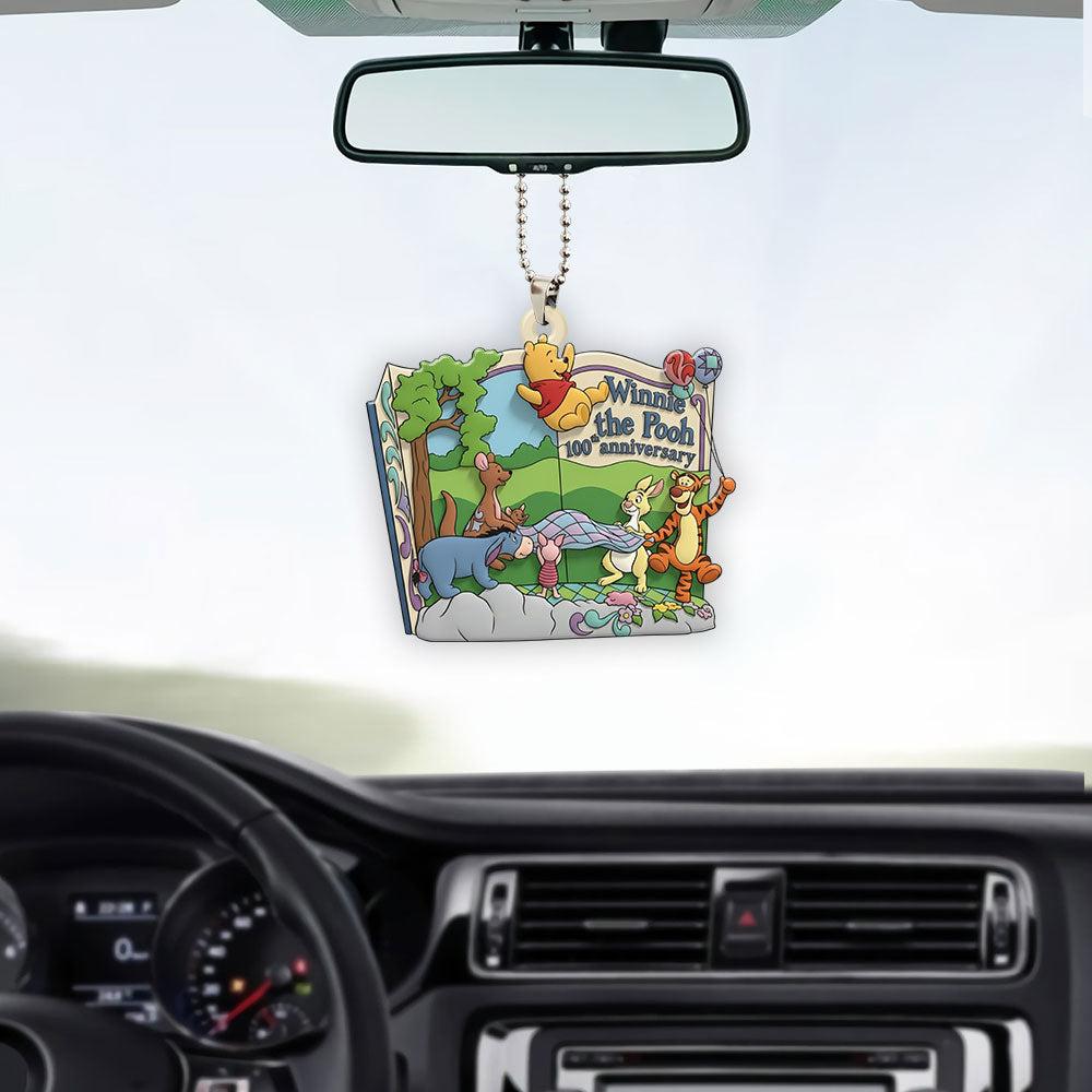 Winnie-the-Pooh 100th Anniversary Custom shape 2-sided Acrylic Car Ornament – NGHIAVT9352