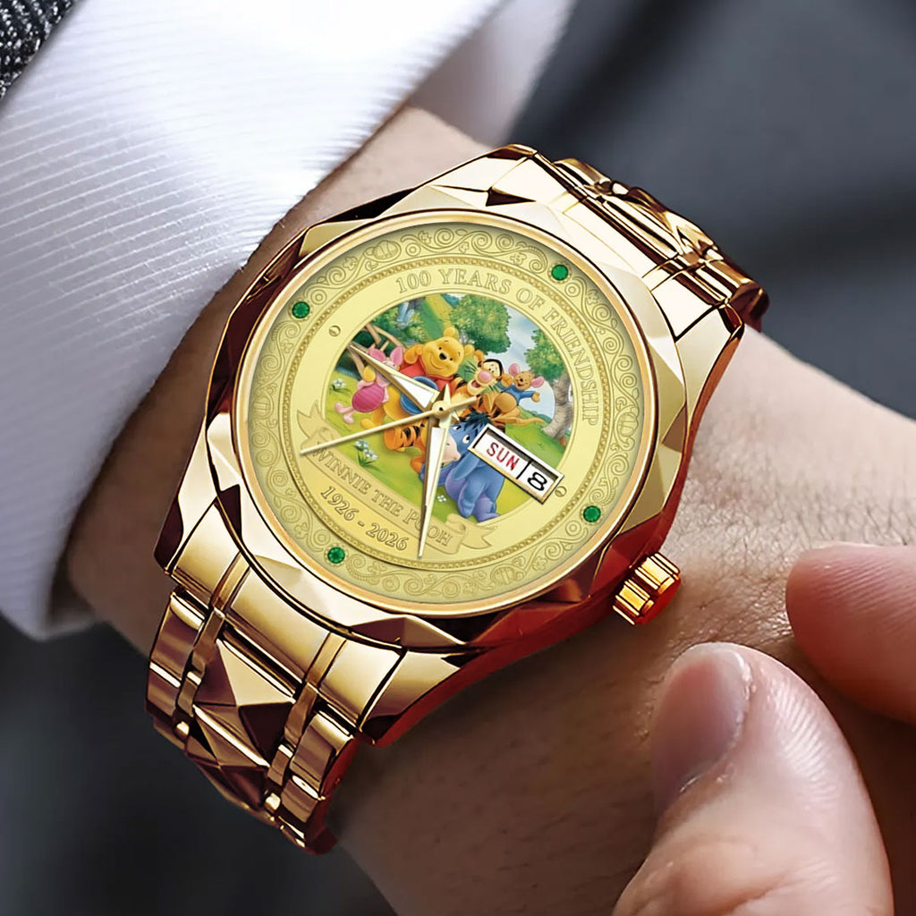 Winnie-the-Pooh 100th Anniversary Alloy Luxury Quartz Watch – NGHIAVT9357
