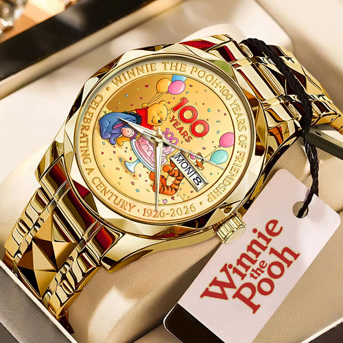 Winnie-the-Pooh 100th Anniversary Alloy Luxury Quartz Watch – NGHIAVT9463