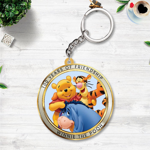 Winnie-the-Pooh 100th Anniversary Custom Shape 2-sided Keychain – NGHIAVT9569