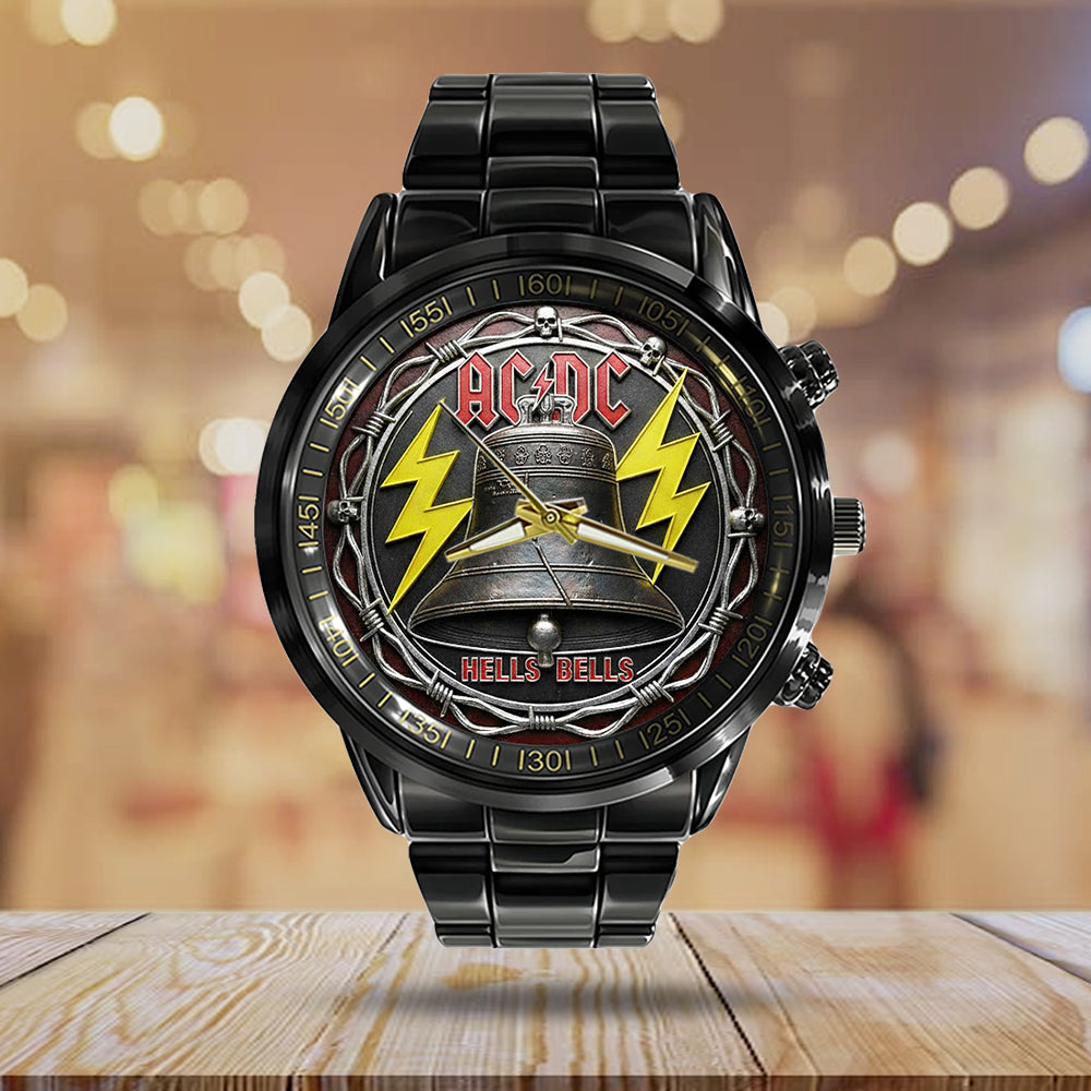 AC/DC Black Stainless Steel Watch – NGHIAVT9602