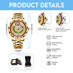 San Francisco 49ers 80th Anniversary Alloy Luxury Quartz Watch – NGHIAVT9624