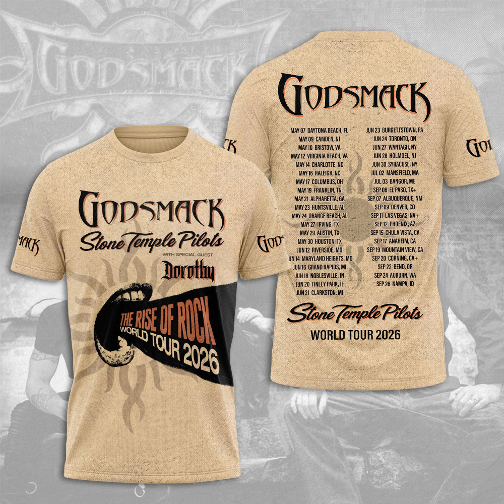Godsmack 2026 3D Apparel – NGHIAVT9676