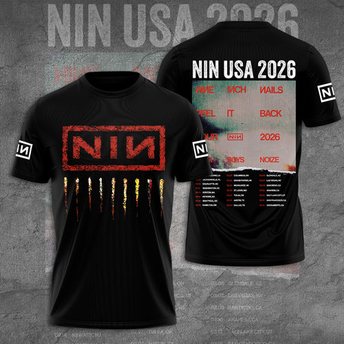 Nine Inch Nails Tour 2026 3D Apparel – TANTN20040