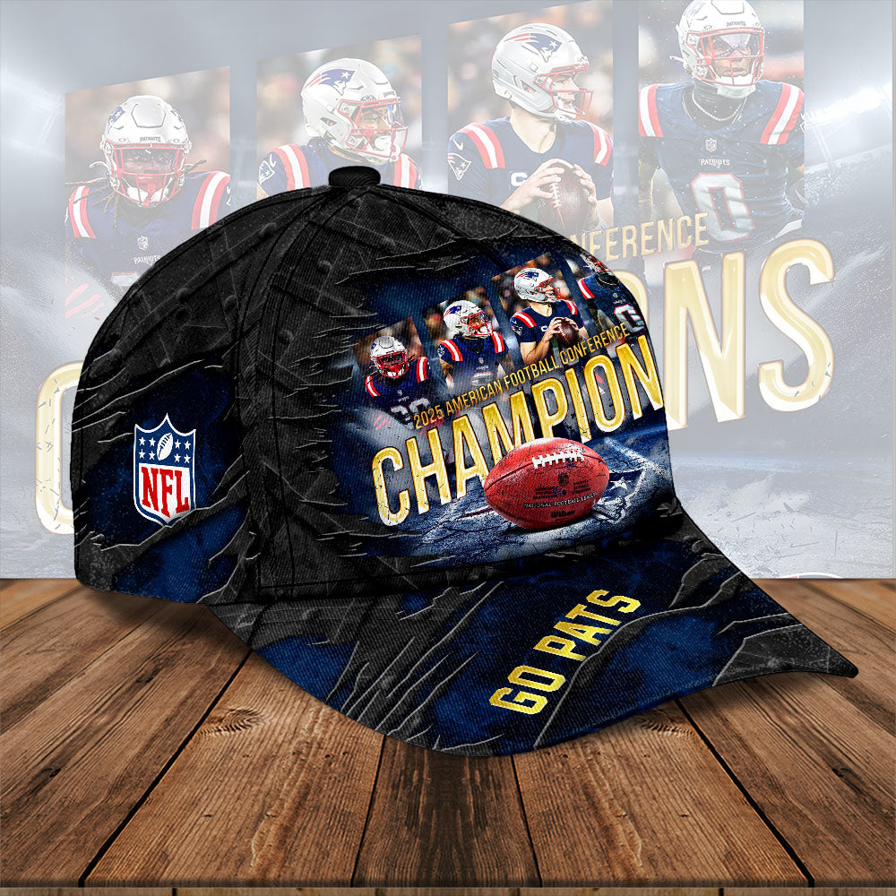 New England Patriots 2025 AFC Champions Classic Cap – HOATT15897