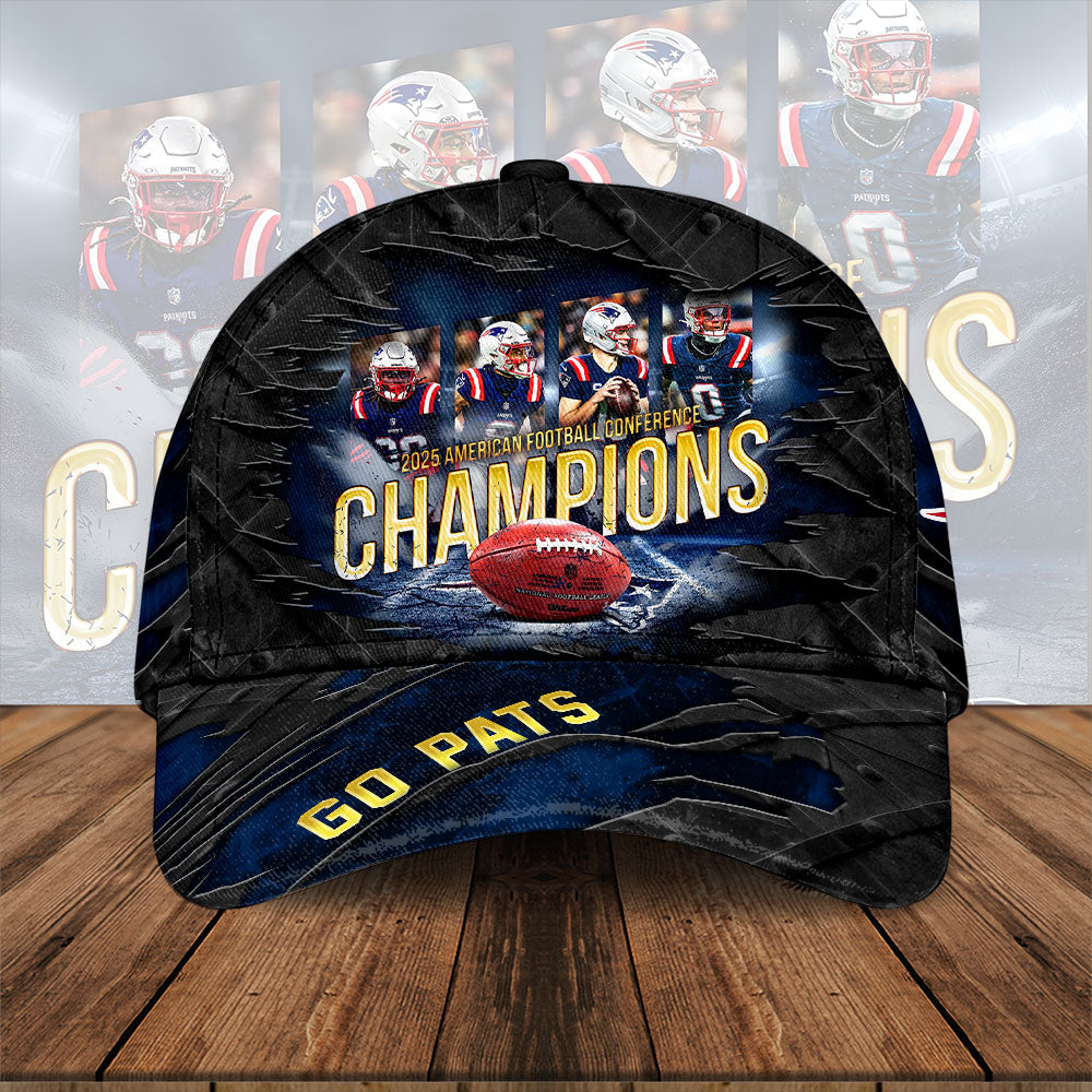 New England Patriots 2025 AFC Champions Classic Cap – HOATT15897