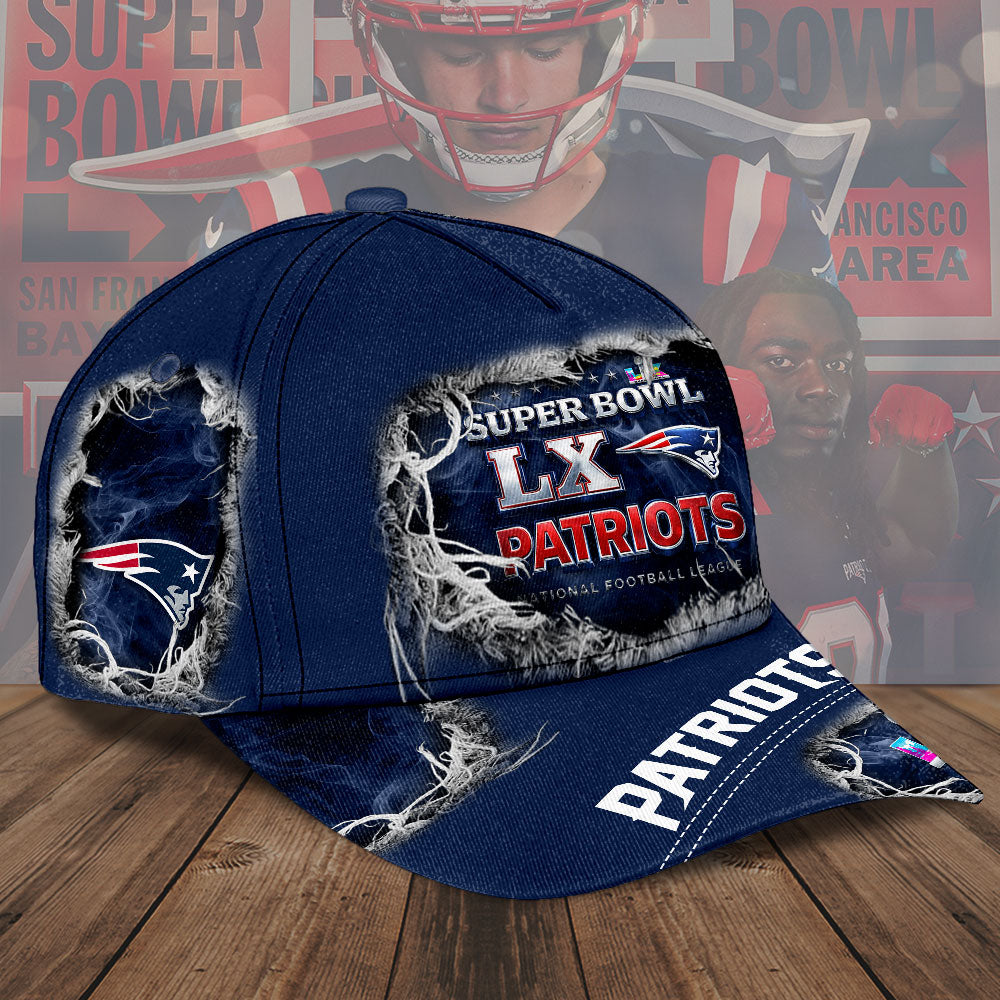 New England Patriots 2025 AFC Champions Classic Cap – TMTHU3456