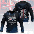New England Patriots 2025 AFC Champions 3D Apparel – HOATT15895