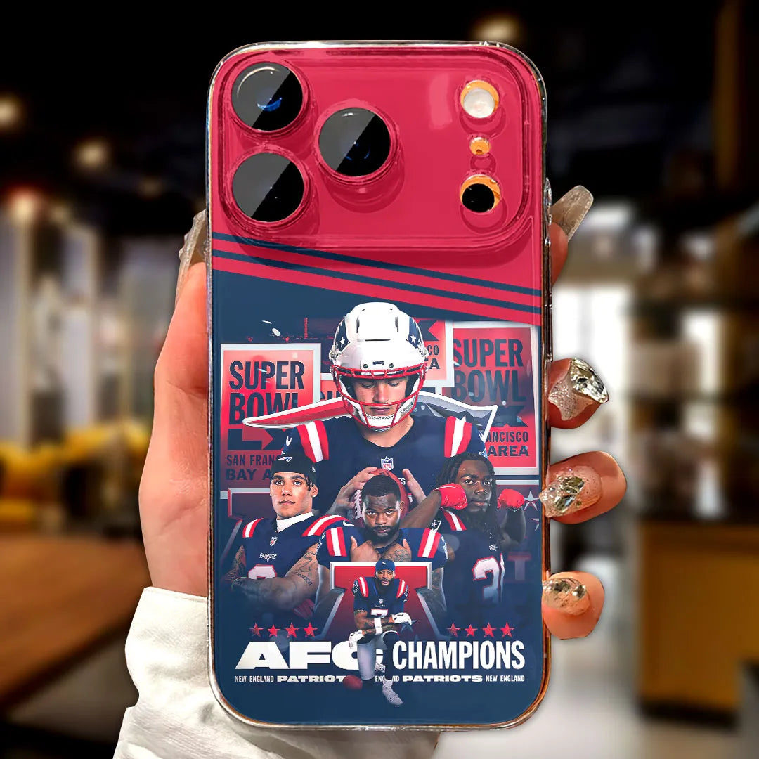 New England Patriots 2025 AFC Champions Phone Case – HOATT15892