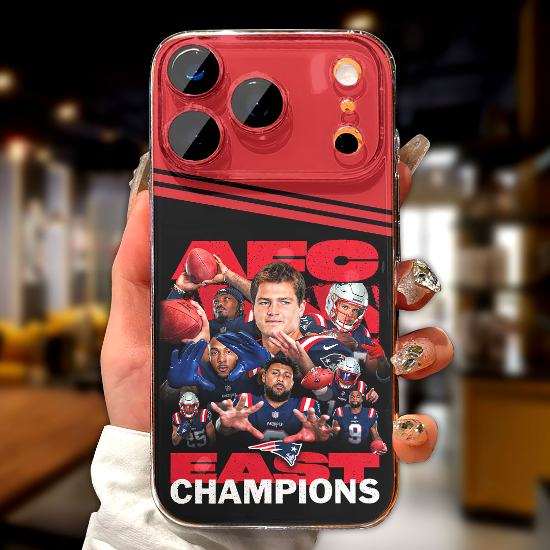 New England Patriots 2025 AFC East Champions Phone Case – HOATT15401