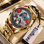 New England Patriots 65th Anniversary Alloy Luxury Quartz Watch – MAITM14414