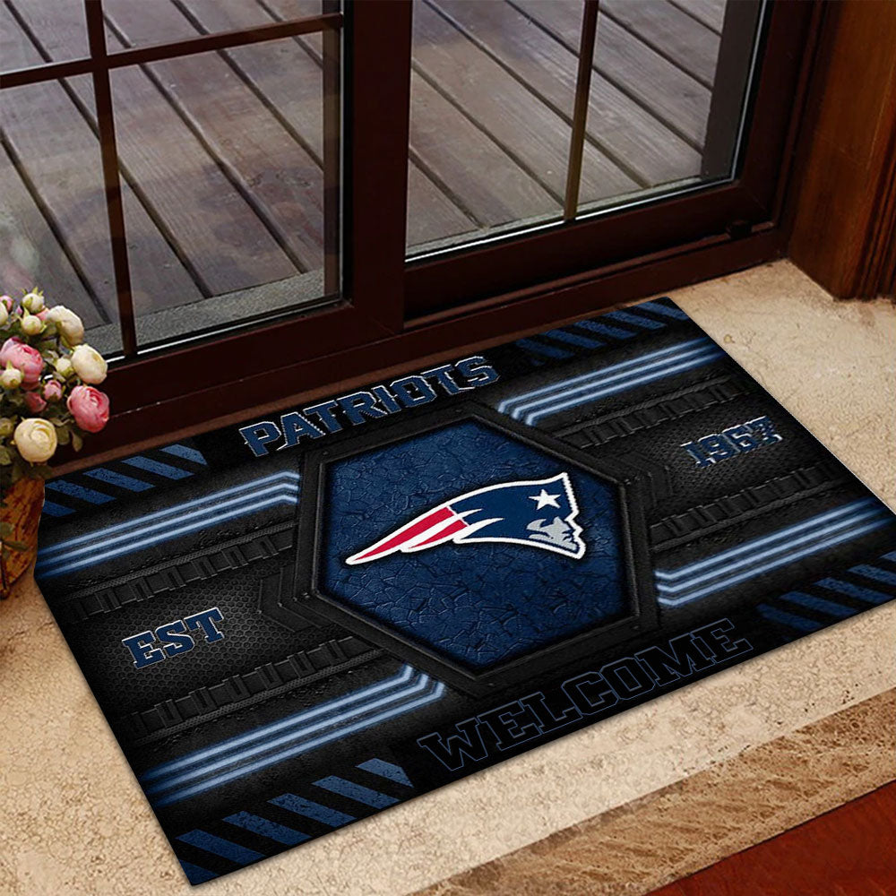 New England Patriots Custom Doormat – MAITM13172