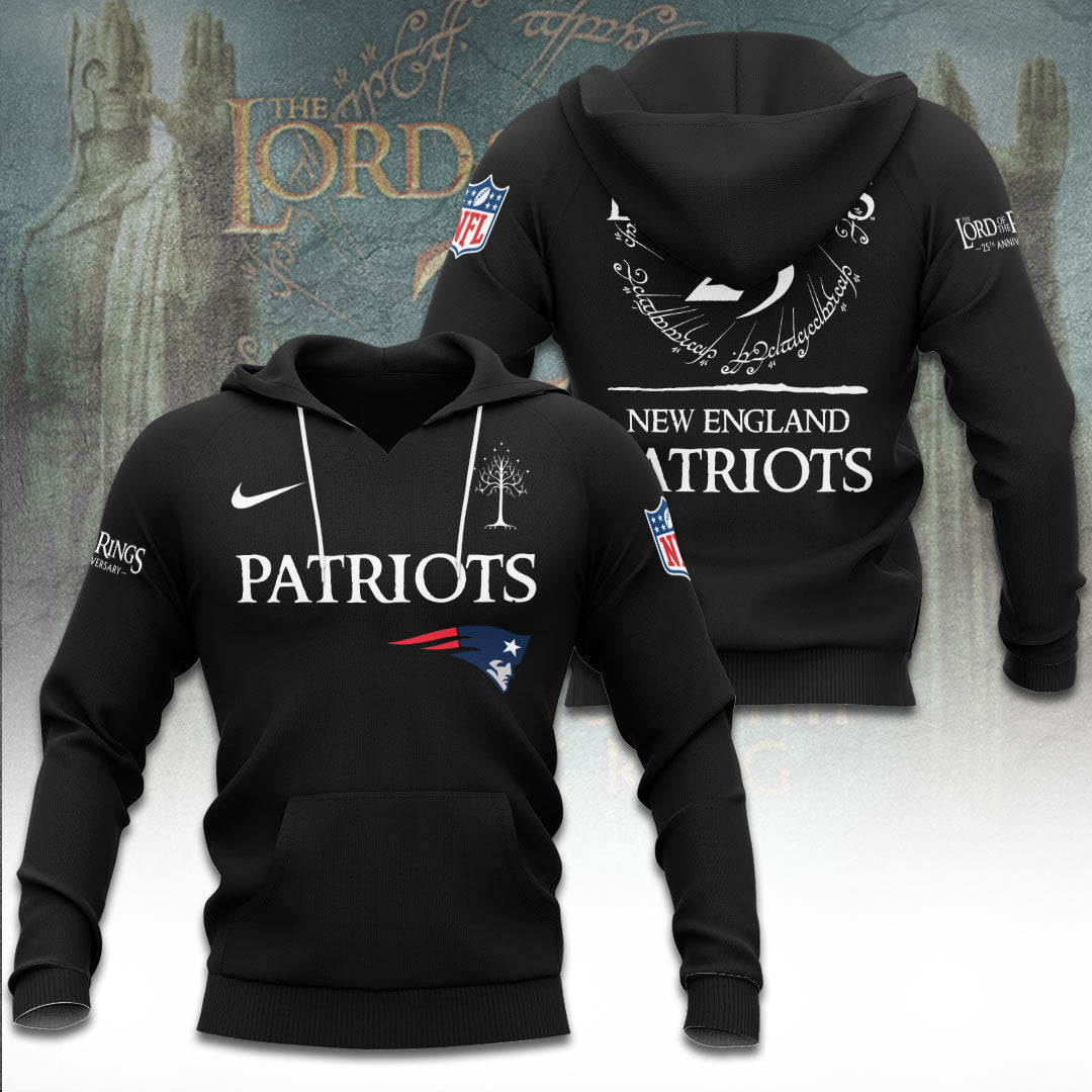 New England Patriots x The Lord of The Rings 25 Years 3D Apparel – TANTN19574
