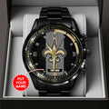 Personalized New Orleans Saints Black Stainless Steel Watch – TANTN16021