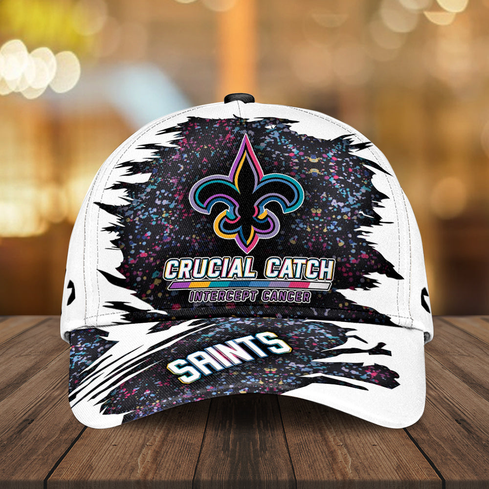 New Orleans Saints x Crucial Catch Intercept Cancer Classic Cap – MAITM12969