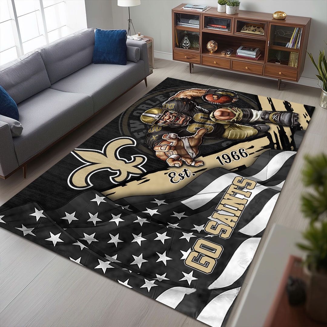 New Orleans Saints Rectangular Rug – HOATT13172