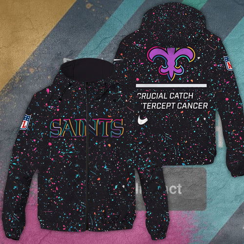 New Orleans Saints 3D Windbreaker Jacket – TANTN15784