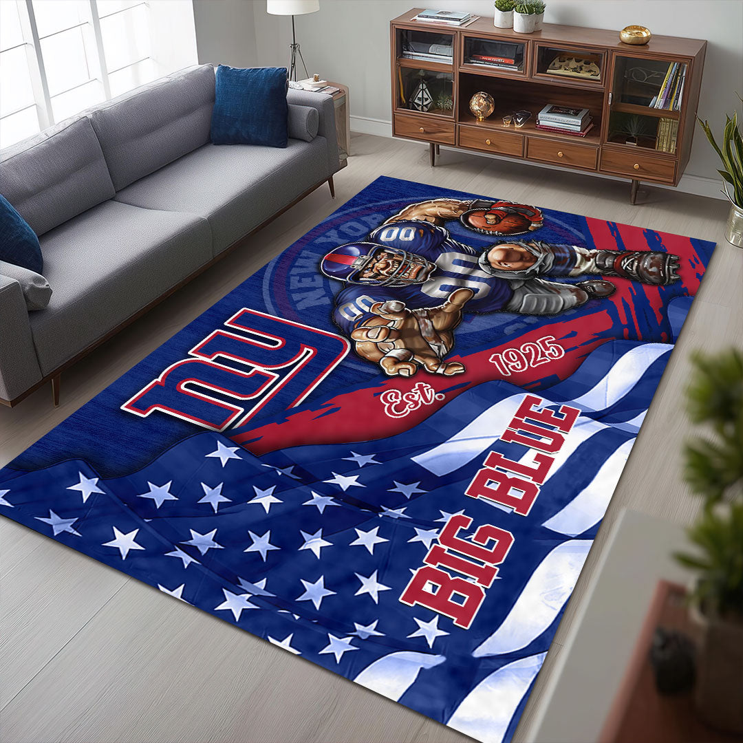 New York Giants Rectangular Rug – HOATT13173