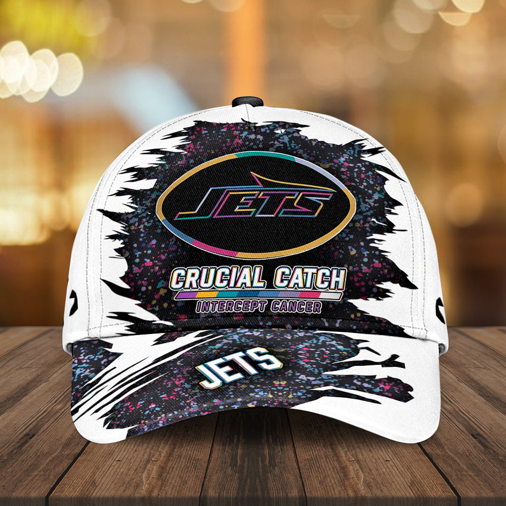 New York Jets x Crucial Catch Intercept Cancer Classic Cap – MAITM12971