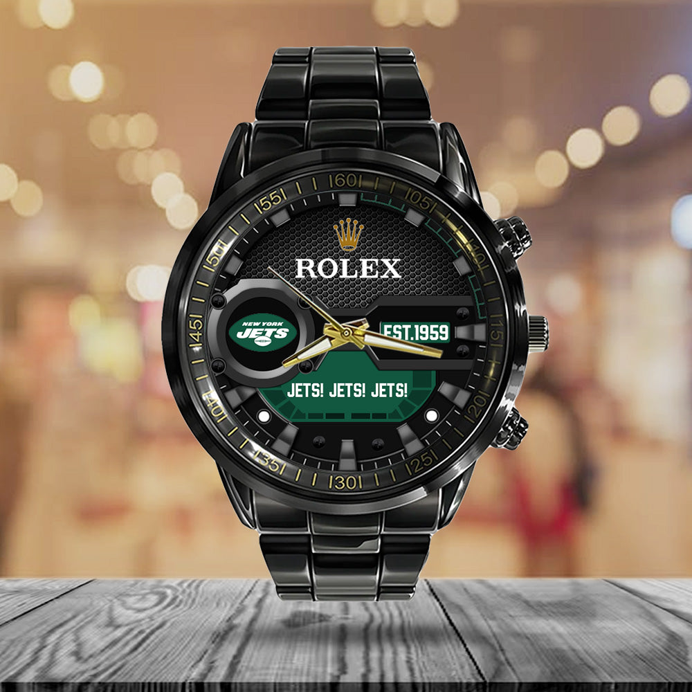 New York Jets x Rolex Black Stainless Steel Watch – MAITM13219
