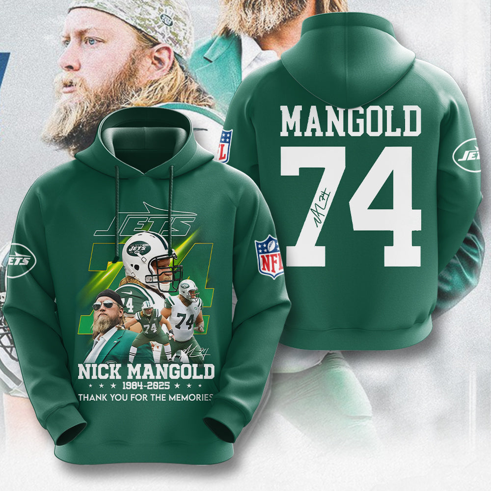 New York Jets x Nick Mangold 3D Apparel – MAITM13629