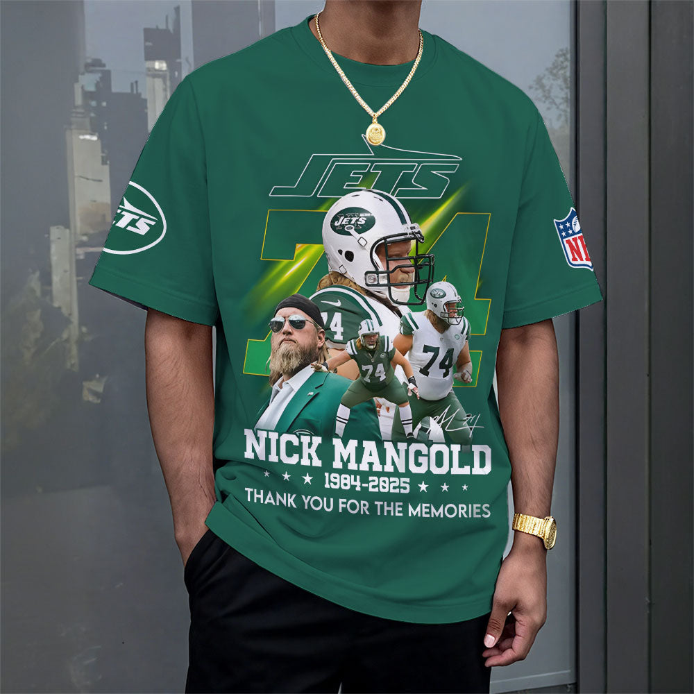 New York Jets x Nick Mangold 3D Apparel – MAITM13629