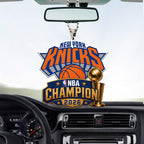 New York Knicks Custom shape 1-sided Acrylic Car Ornament – GNE7094