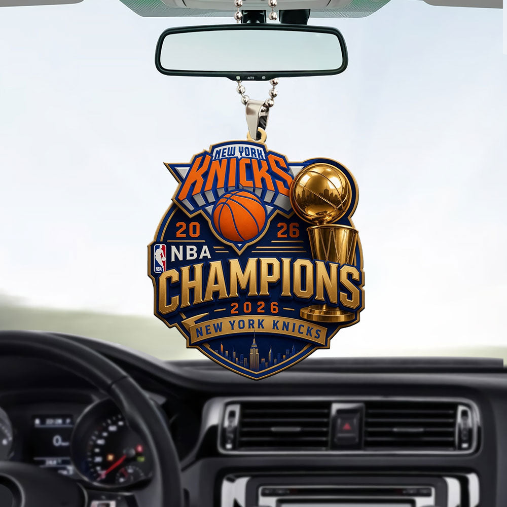New York Knicks Custom shape 1-sided Acrylic Car Ornament – GNE7095