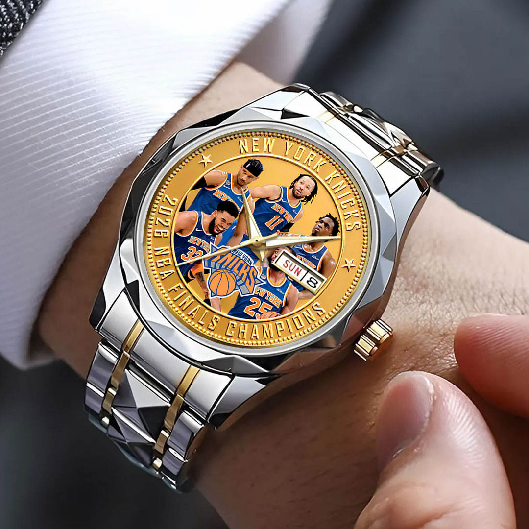 New York Knicks 2026 NBA Finals Champions Alloy Luxury Quartz Watch – HOATT18777