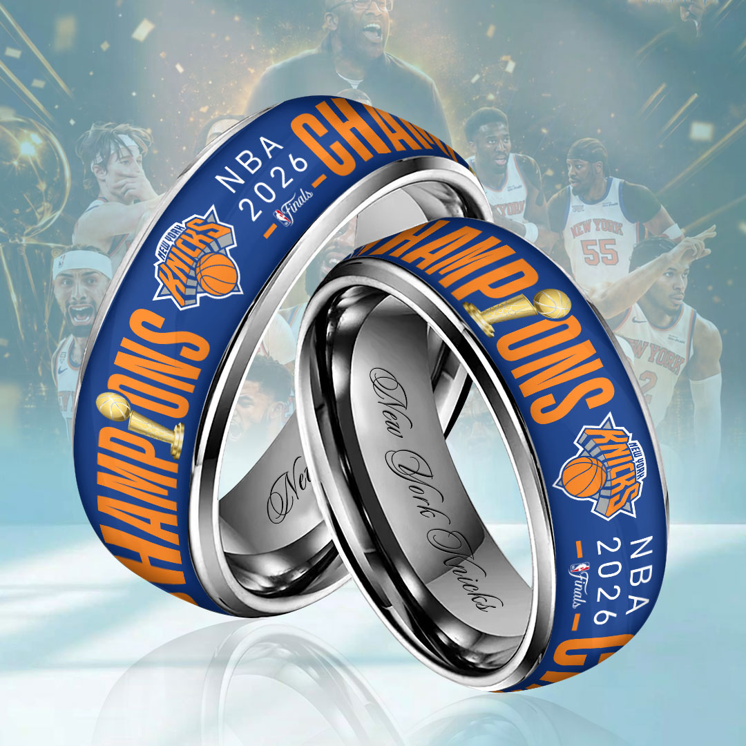 New York Knicks 2026 NBA Finals Champions Custom Alloy Ring – HOATT18621