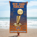 New York Knicks NBA Champions 2026 Rectangle Beach Towel – TMTHU6941