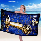 New York Knicks 2026 NBA Finals Champions Rectangle Beach Towel – HOATT18628