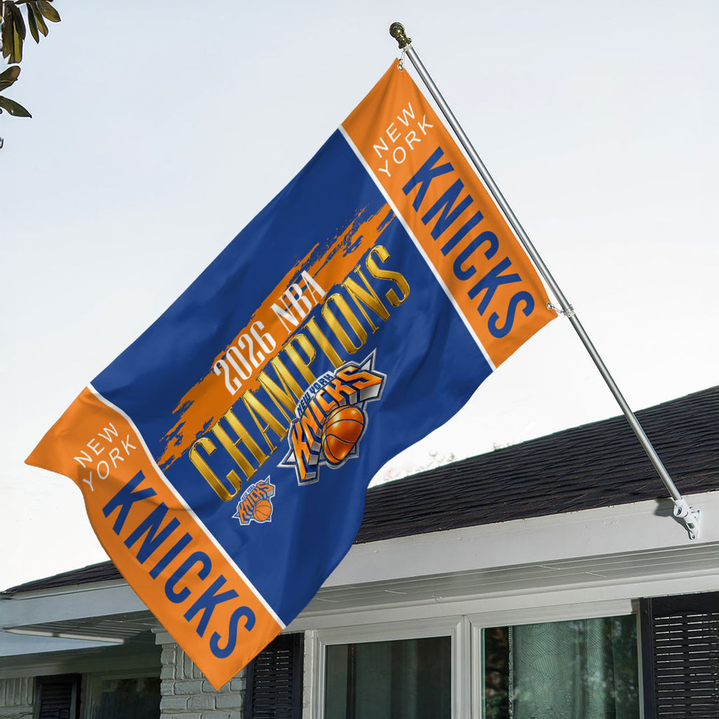 New York Knicks 2026 NBA Finals Champions 3D Double-side House Flag – HOATT18871
