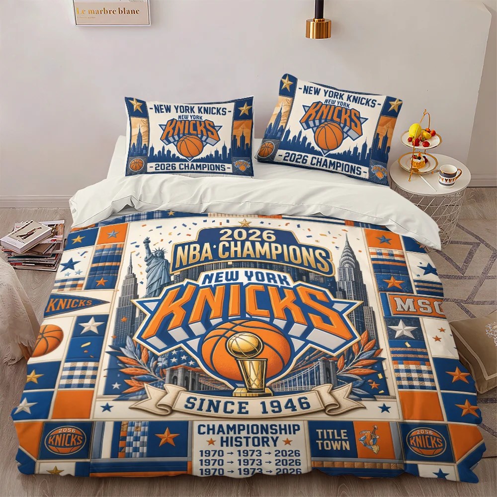 New York Knicks 3-Piece Duvet Bedding Set – TMTHU8805