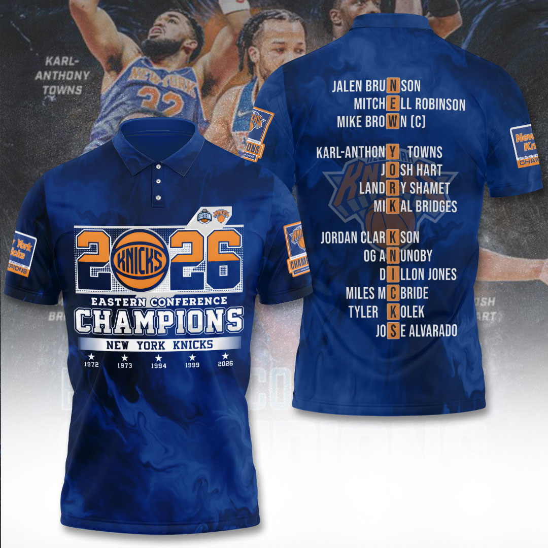 New York Knicks NBA Eastern Conference Champions 2026 3D Apparel – TANTN23187
