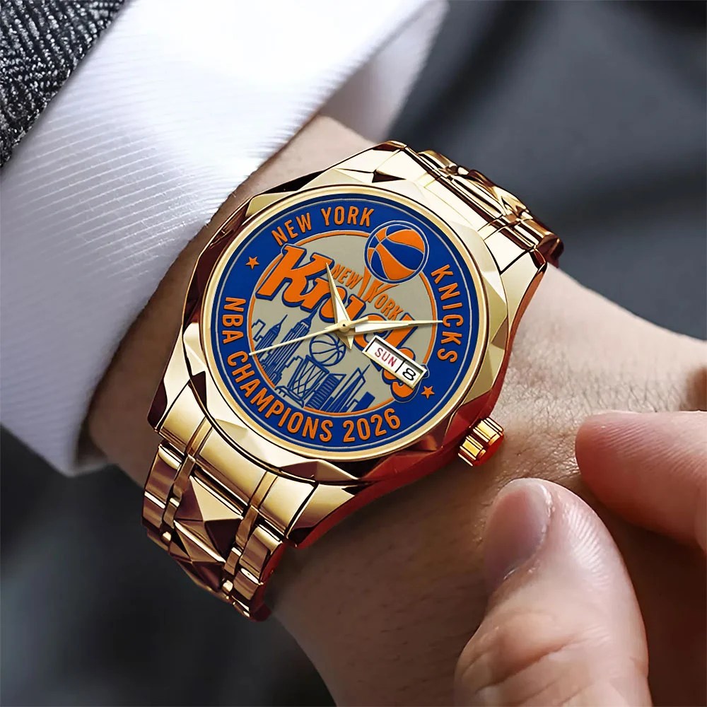New York Knicks NBA Finals Champions 2026 Alloy Luxury Quartz Watch – TMTHU8914